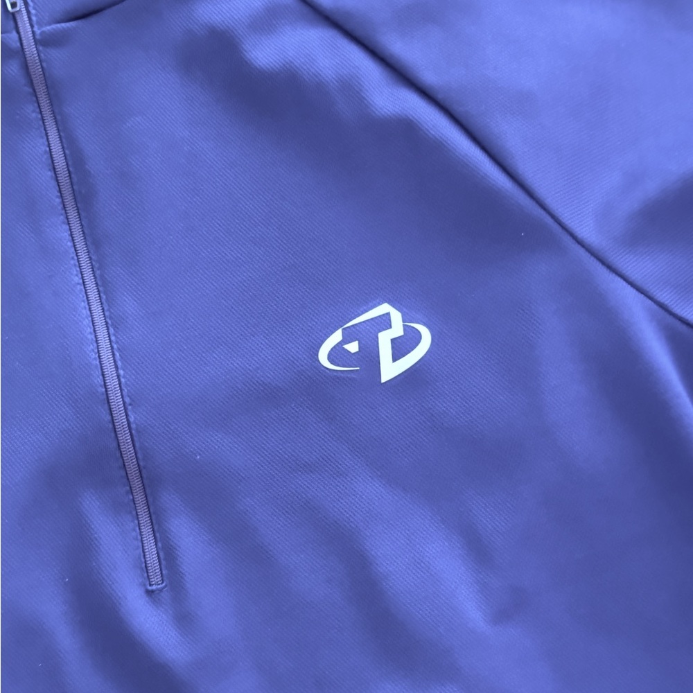 Women's L Trek Jersey Cycling 1/2 1/4 Zip Pullover Shirt Top Pockets - Picture 3 of 8